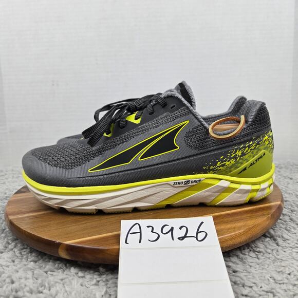 Altra Mens 10 Torin 4 Gray Lime Athletic Daily Performance Gym Road Running Shoe - Picture 1 of 12